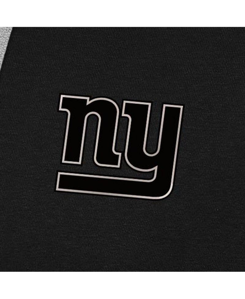 Men's Black New York Giants Brushed Carbon Victory Pullover Hoodie