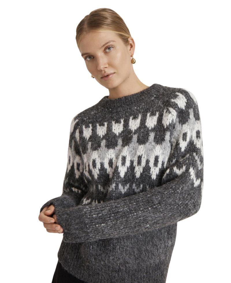Women's Belinda Fair Isle Long-Sleeve Round Neck Sweater