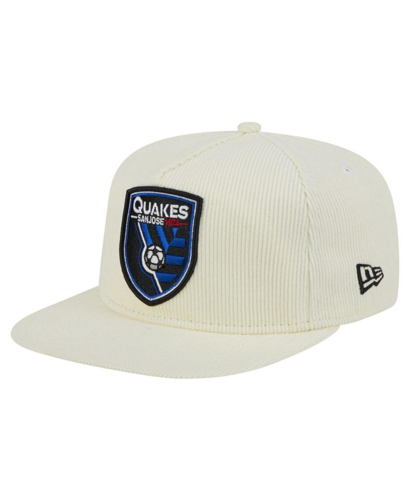 Men's Cream San Jose Earthquakes 2025 Kickoff Snapback Golfer Hat