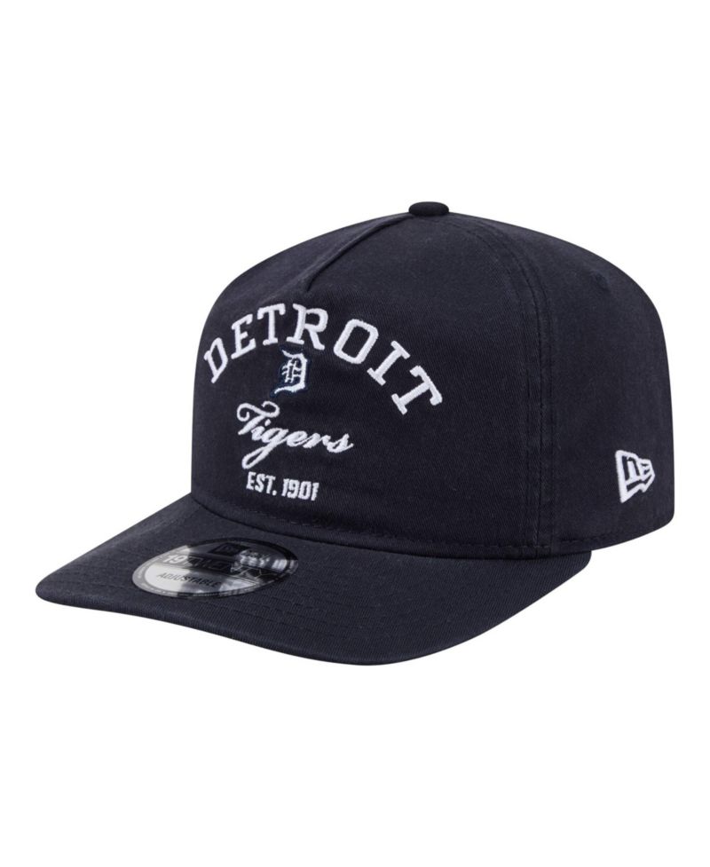 Men's Navy Detroit Tigers Stacked 19TWENTY Adjustable Hat