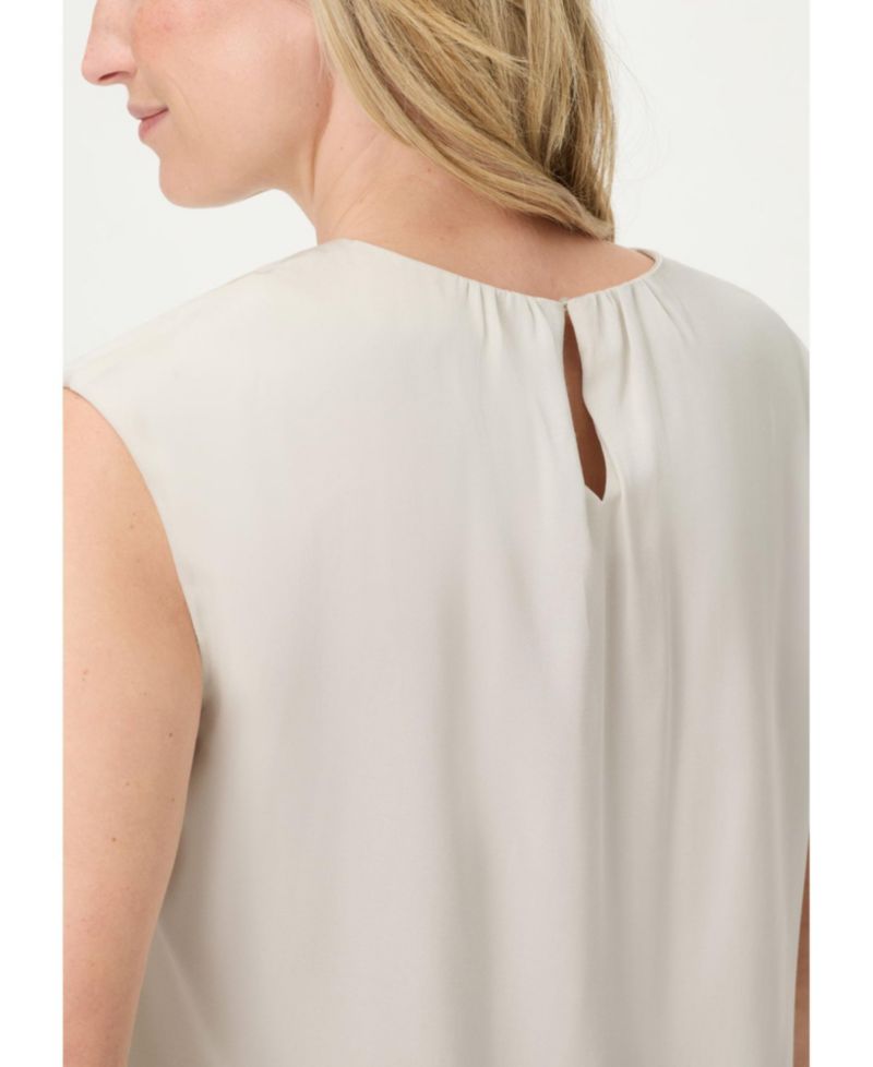 Women's Satin Effect Sleeveless Shell Top