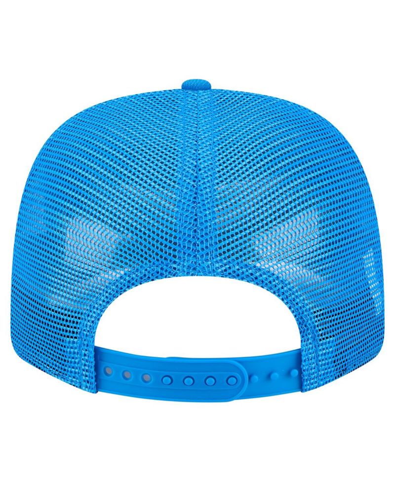 Men's Blue Detroit Lions Main Trucker 9SEVENTY Stretch-Snap Hat