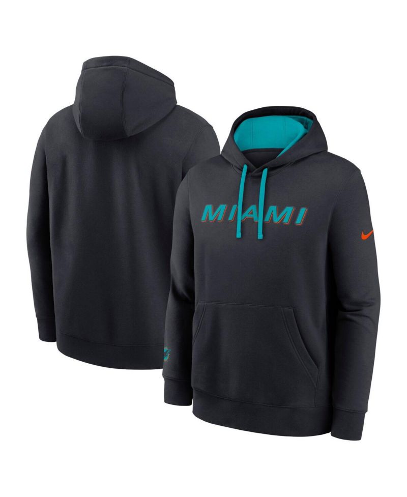 Men's Pitch Blue Miami Dolphins 2025 Rivalries Collection Club Hoodie