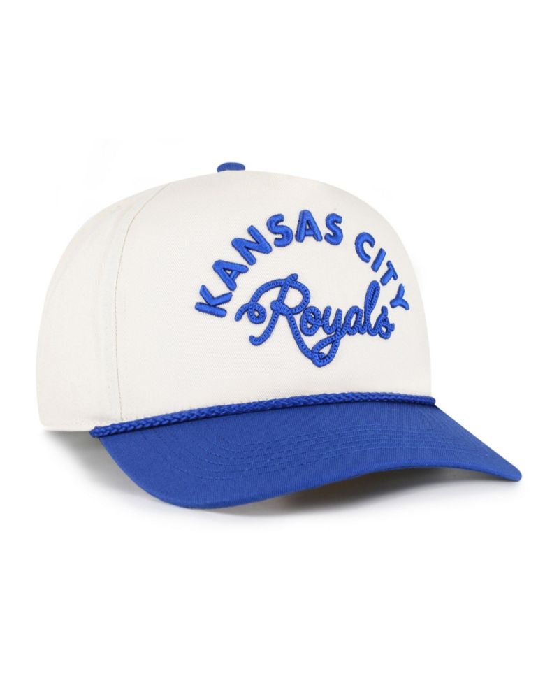 Men's and Women's '47 Natural/Royal Kansas City Royals Rope Script Hitch Adjustable Hat