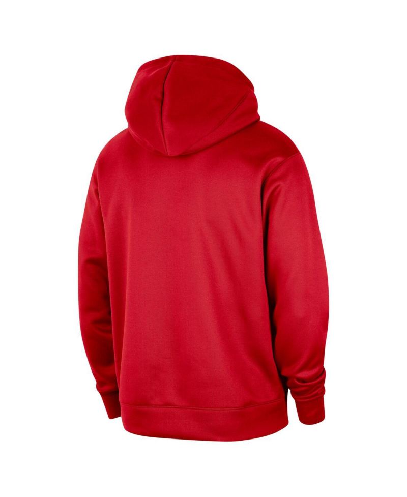 Men's Red Chicago Bulls 2024/25 Spotlight On-Court Practice Performance Pullover Hoodie