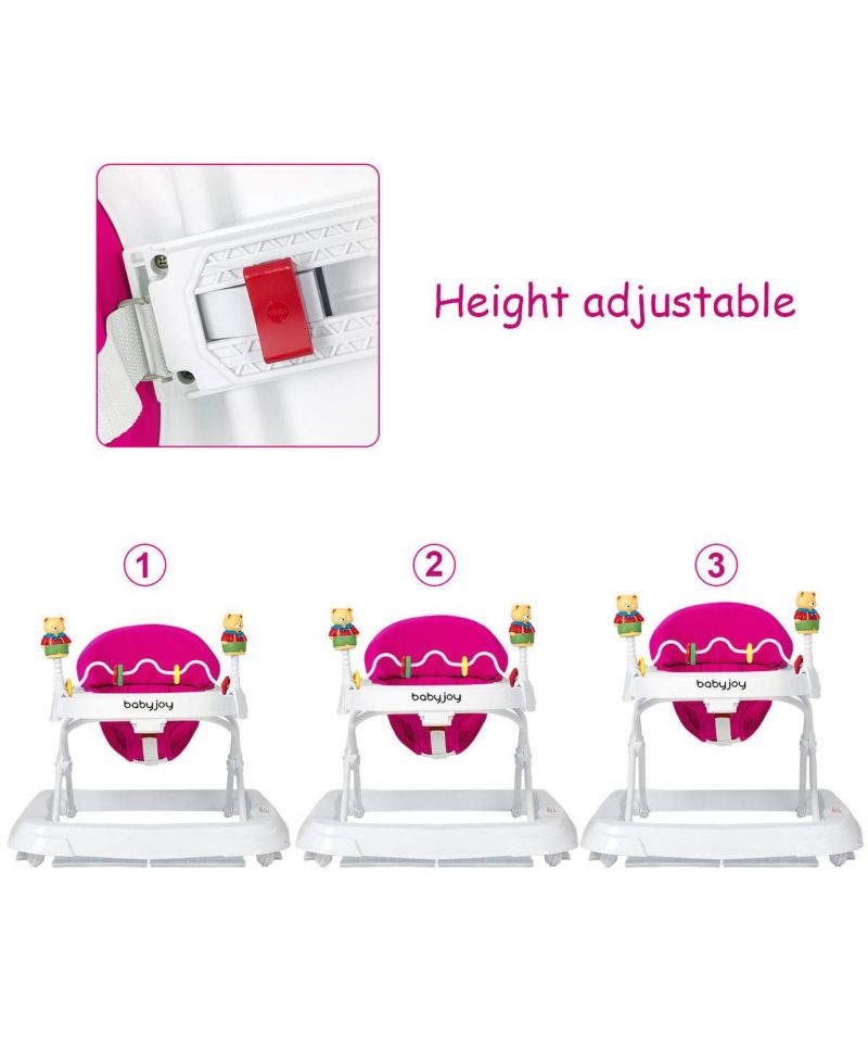 Baby Adjustable-Height Foldable Walker