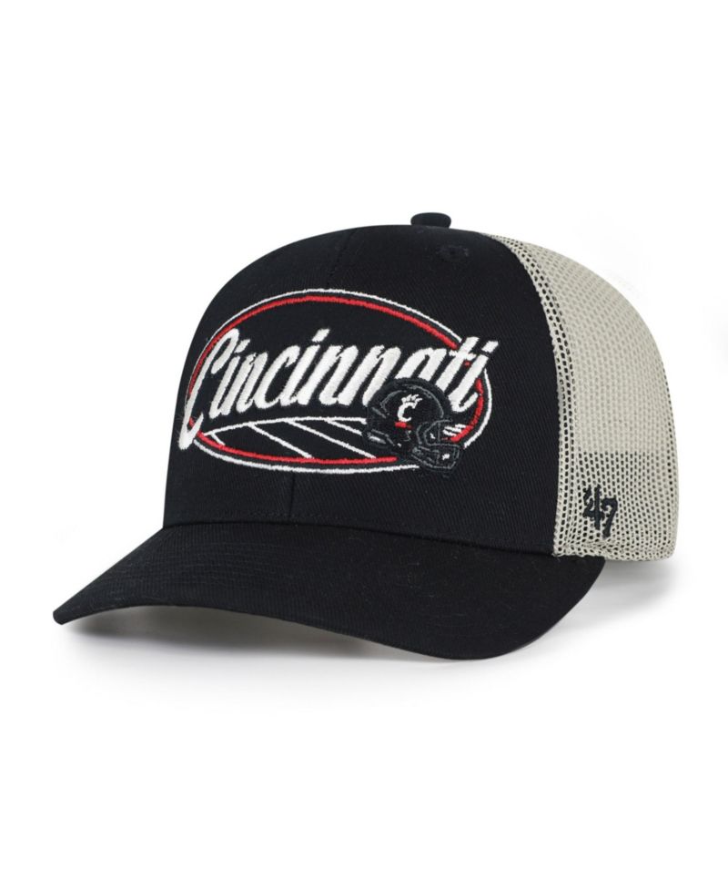 Men's and Women's '47 Black Cincinnati Bearcats Enfield Adjustable Trucker Hat