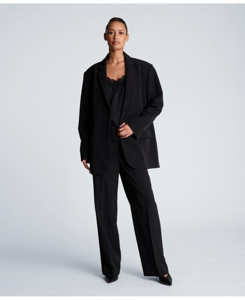 Women's Luxe Stretch Twill Two-Button Boyfriend Blazer