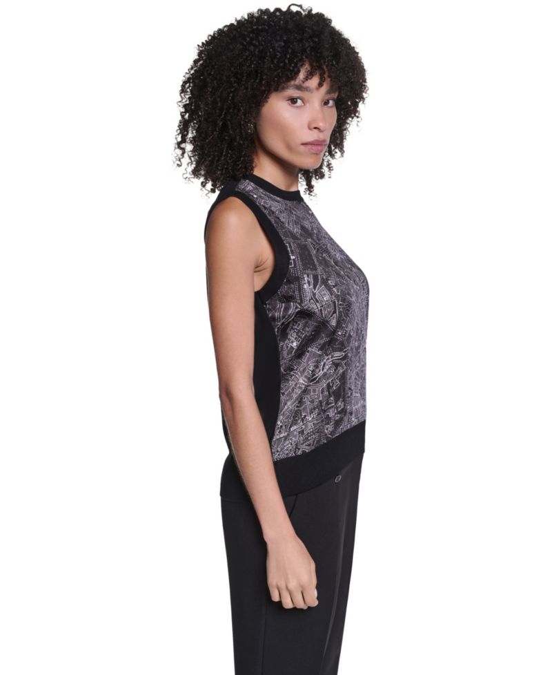 Women's Sleeveless Crewneck Sweater