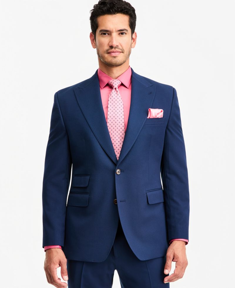 Men's Classic-Fit Navy Suit Separate Jacket