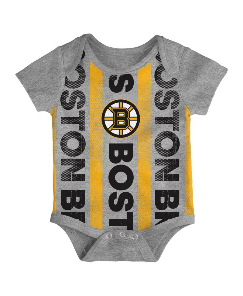 Newborn Boston Bruins Loyal Buddies Bodysuit 3-Pack