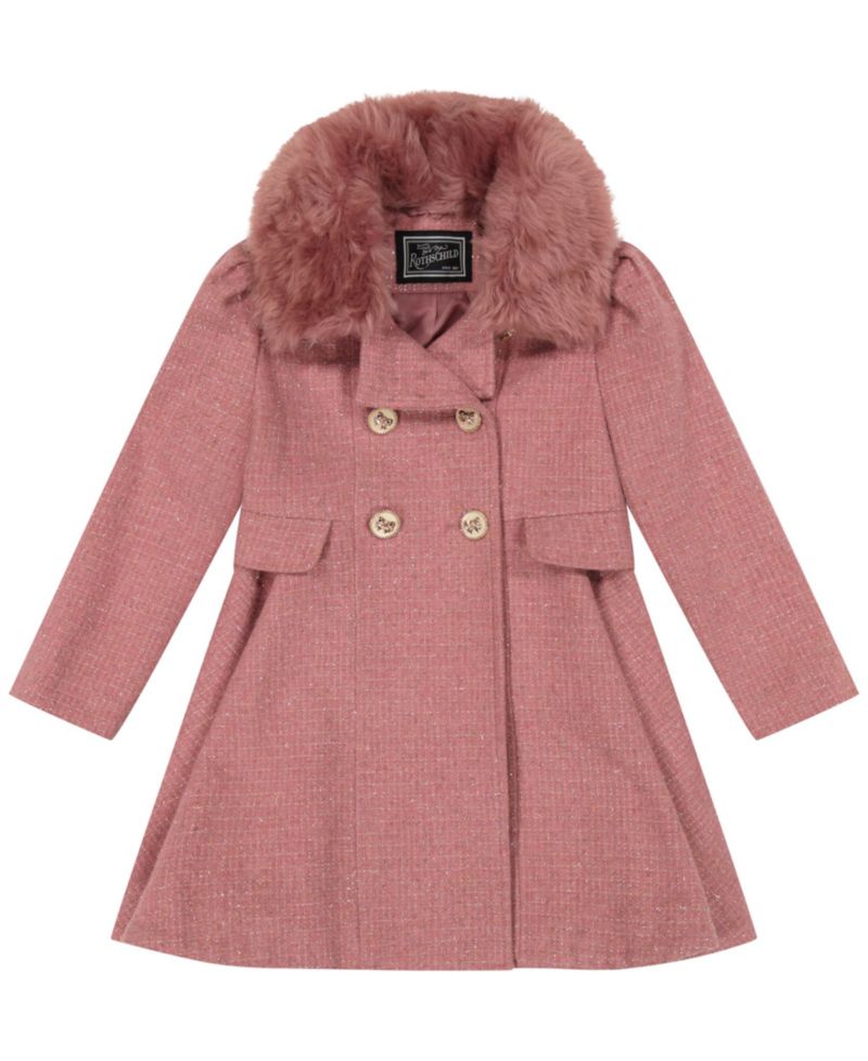 Girls' 6-16 Long-Sleeve Princes Coat