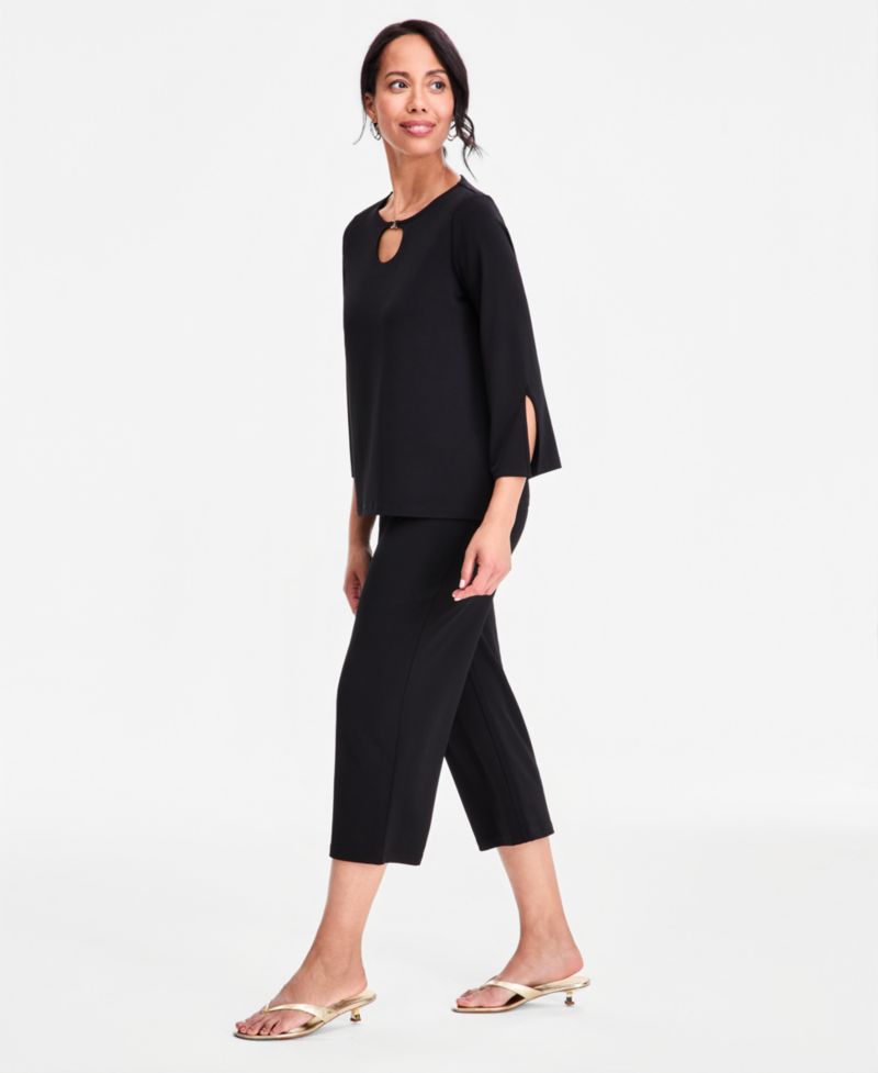 Women's Relaxed Pull-On Knit Culottes