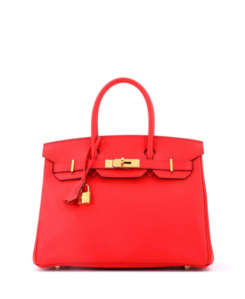 Birkin 30 Handbag Pink Epsom with Gold Hardware