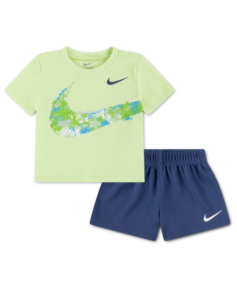 Baby Boys' Short-Sleeve T-Shirt and Shorts, 2-Piece Set