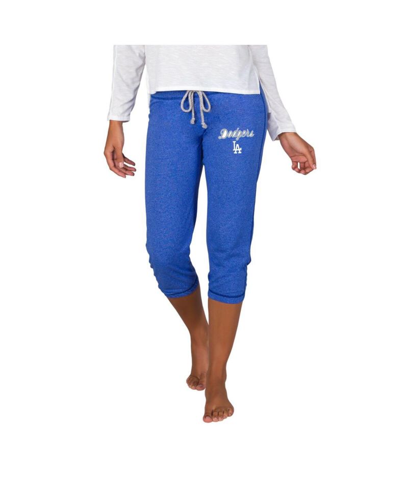 Women's Royal Los Angeles Dodgers Quest Knit Capri Pants