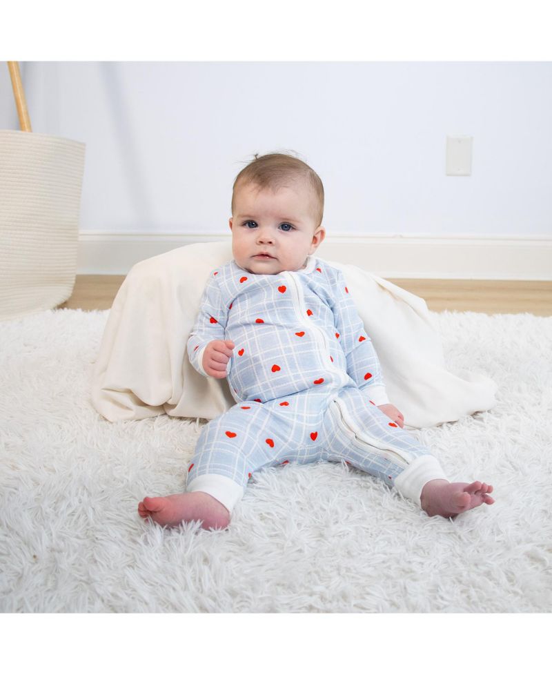 Baby Girls Strawberry Sweet Treats Cotton Footless Pajamas