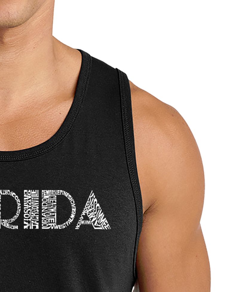 Men's Florida Word Art Graphic Tank Top