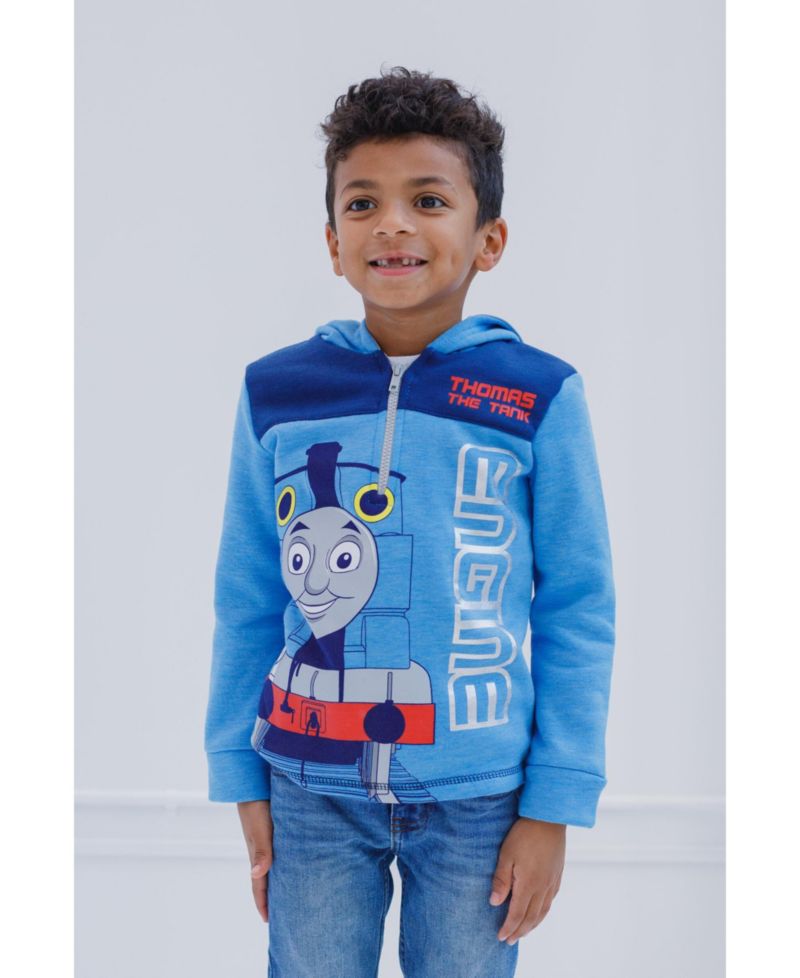 Little Boys Thomas the Tank Engine & Friends Fleece Half Zip Hoodie Toddler|Child