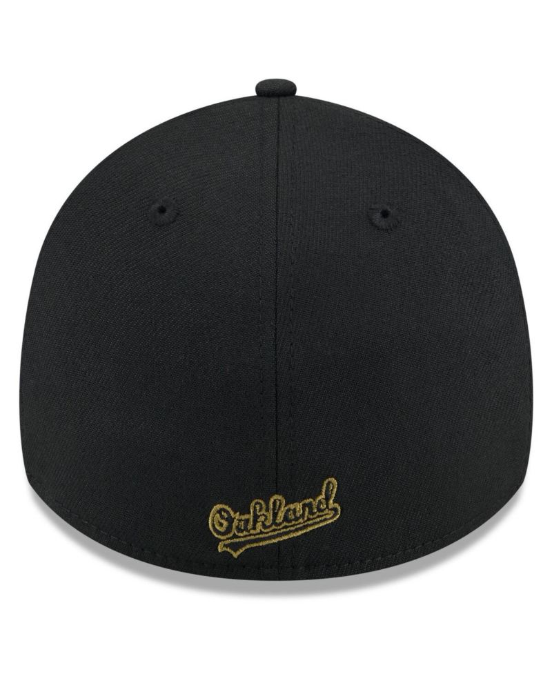 Men's Black Oakland Athletics 2024 Armed Forces Day 39THIRTY Flex Hat