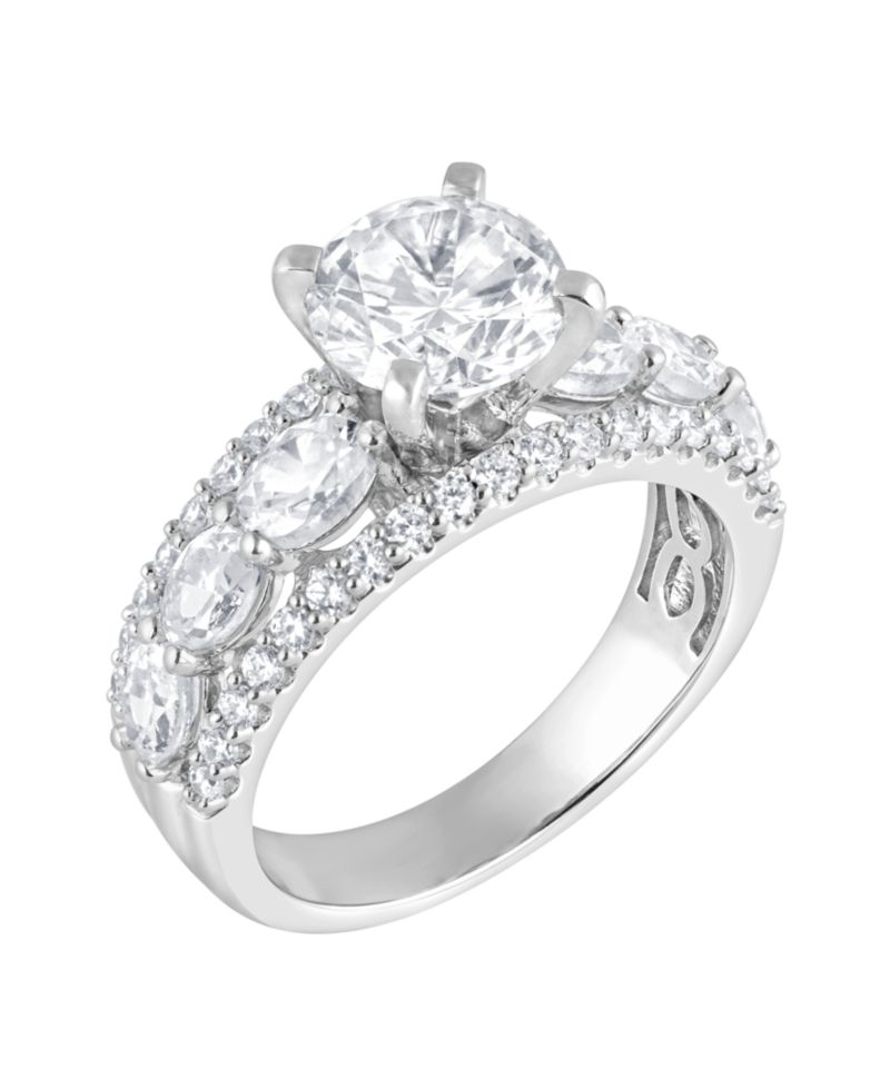 Certified Lab Grown Diamond Engagement Ring (3-1/4 ct. t.w.) in 14k Yellow, White or Rose Gold