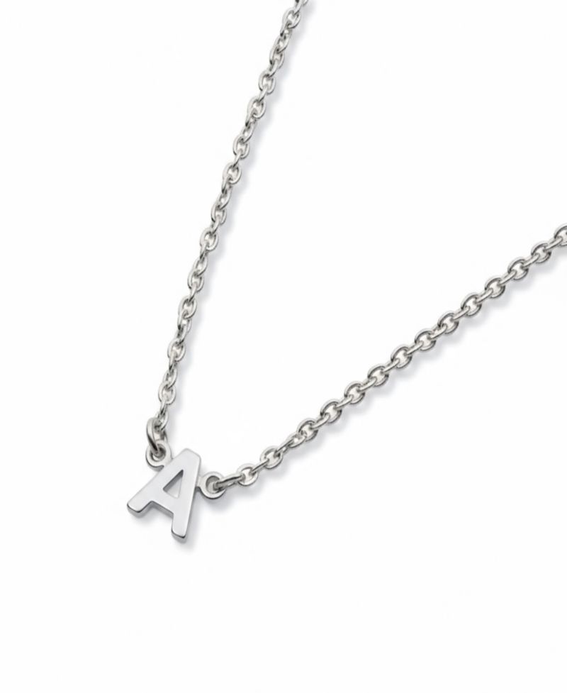 Inez Initial Necklace - Sterling Silver 925