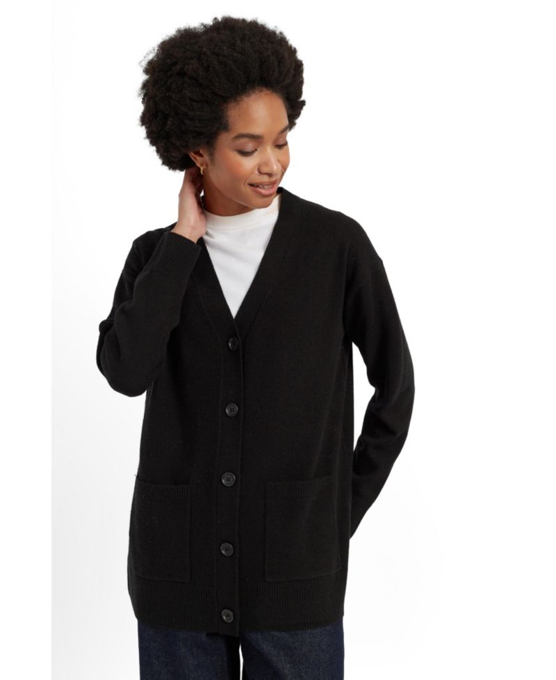 Women's Wool-Cashmere Long Cardigan