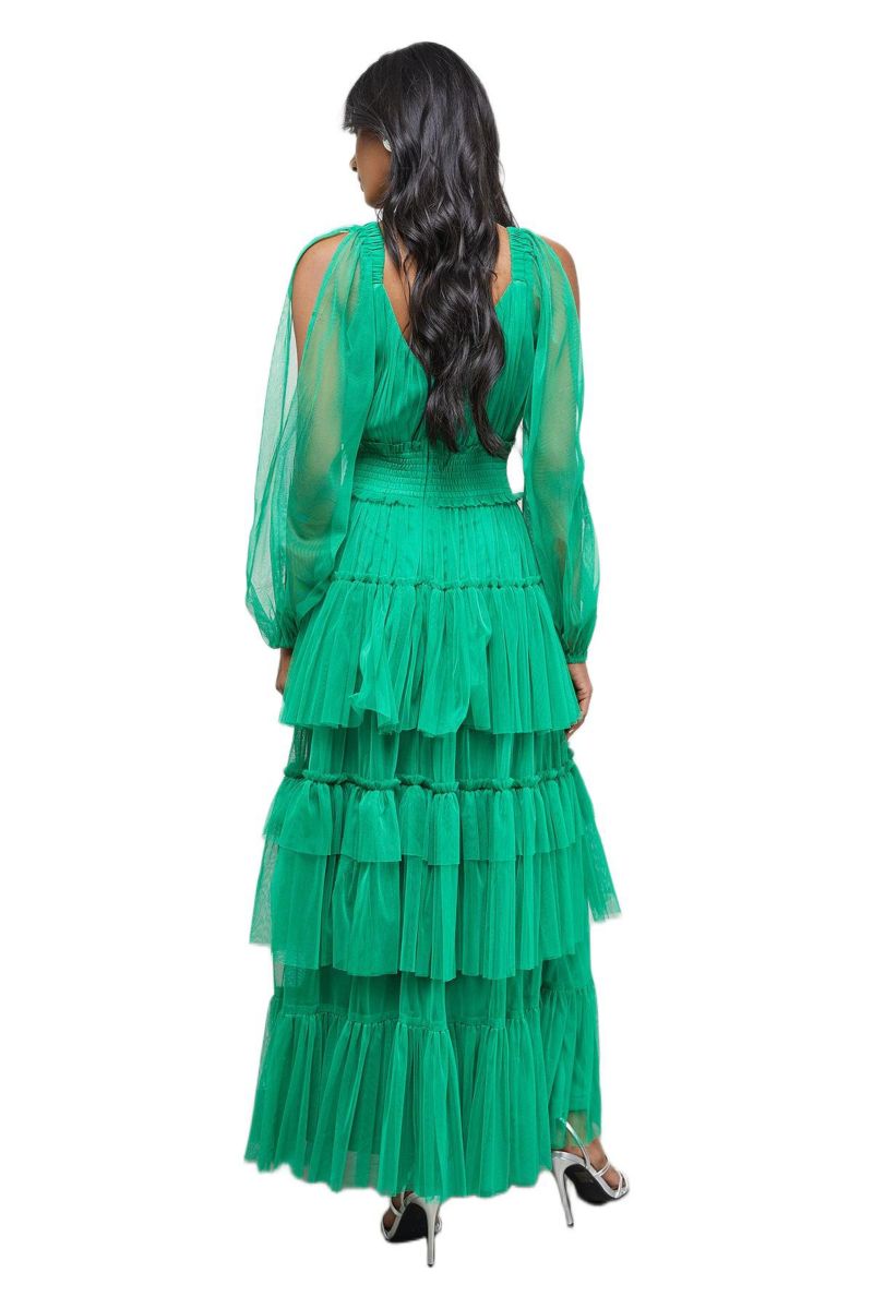 Women's Cinched Waist Maxi Dress