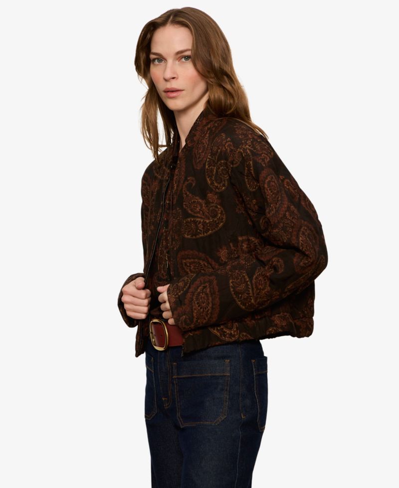 Women's Empress Quilted-Paisley Bomber