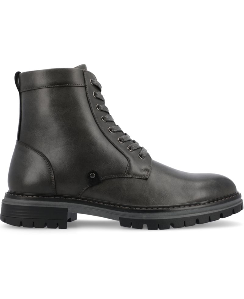 Men's Denver Tru Comfort Foam Plain Toe Lace-Up Ankle Boots