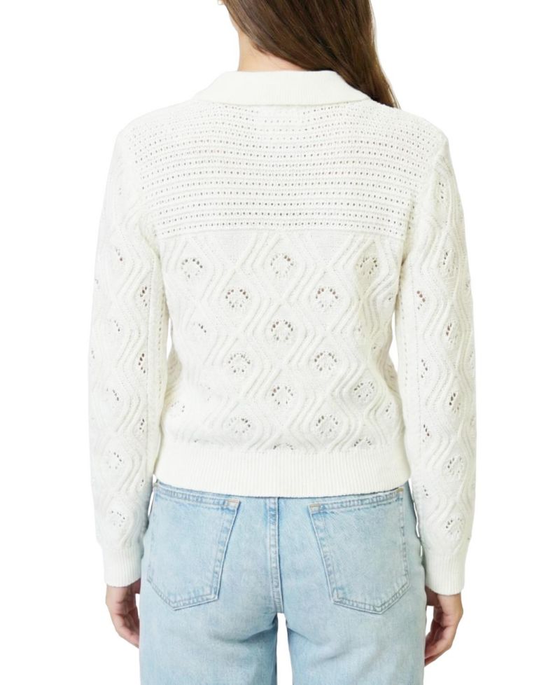 Women's Allie Mixed Stitch Button Down Sweater