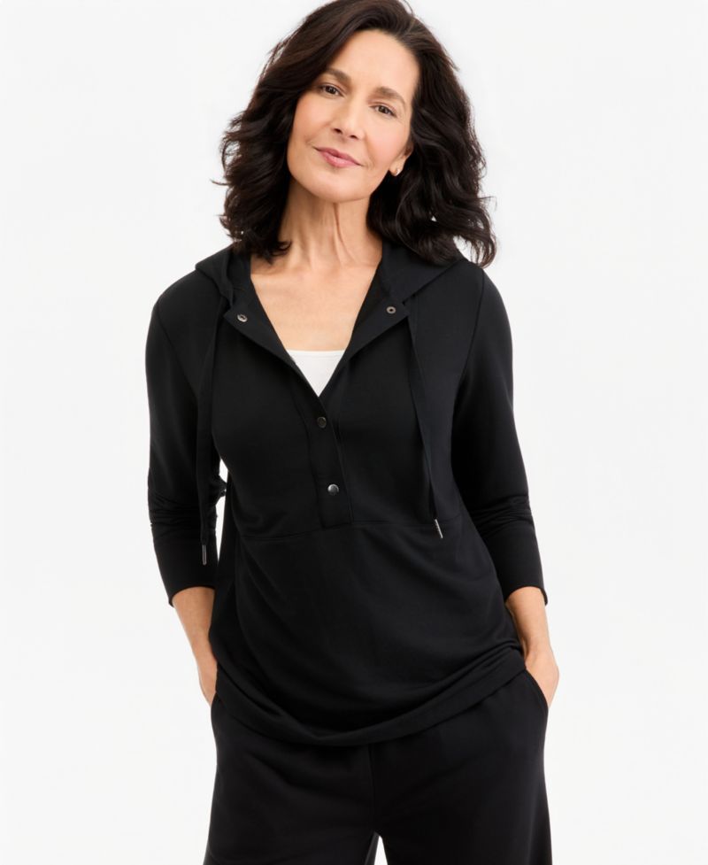 Women's LuxLounge French Terry Hooded Sweatshirt