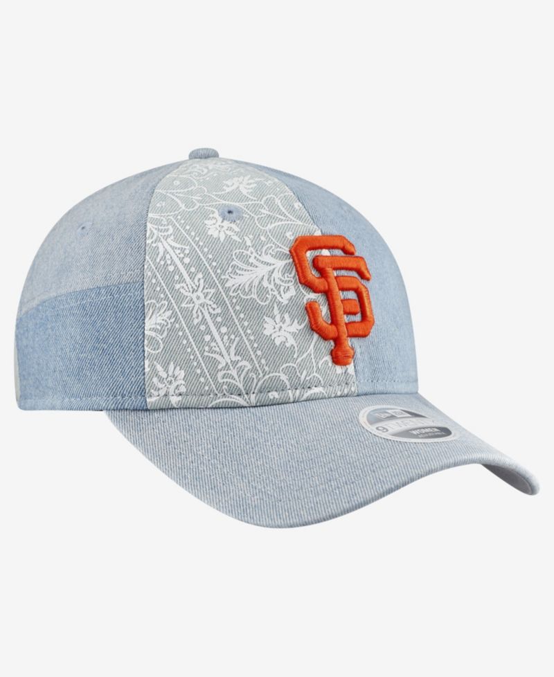 Women's San Francisco Giants Denim Patchwork 9TWENTY Adjustable Hat