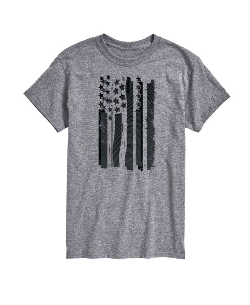 Men's Glitch American Flag Short Sleeve T-Shirt