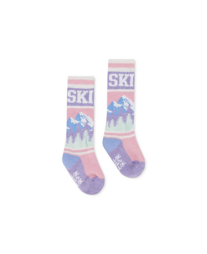 Girls' 4-16 Ski Merino Wool-Blend Mid-Calf Socks