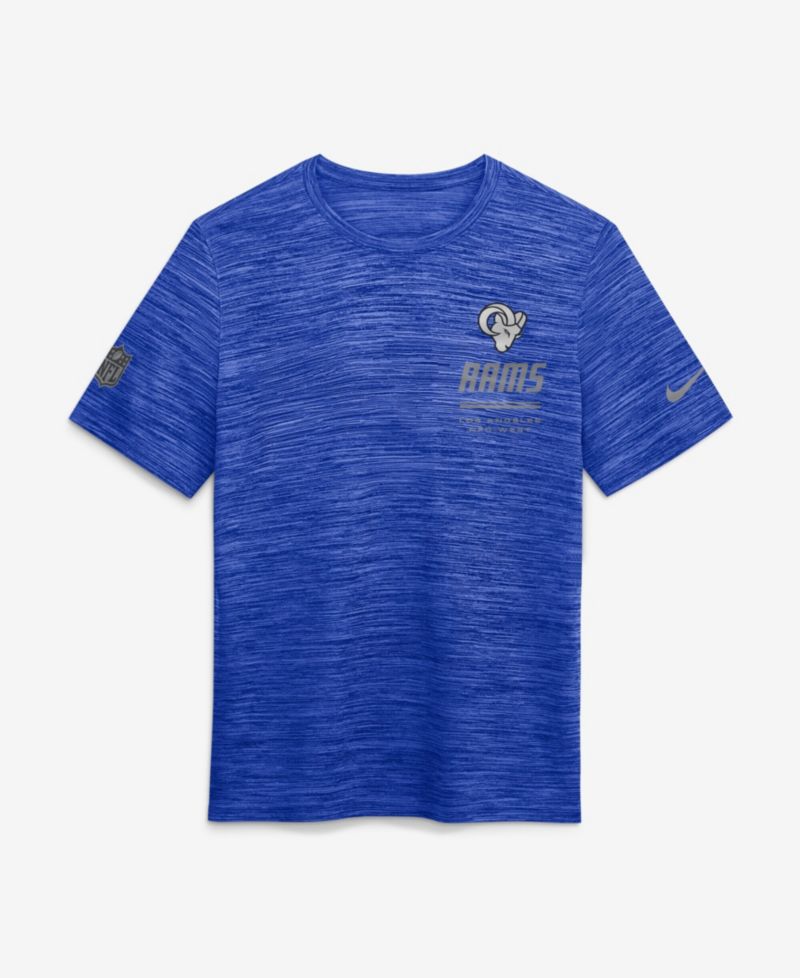 Men's Royal Los Angeles Rams Sideline Double Covered Dri-FIT Velocity T-Shirt