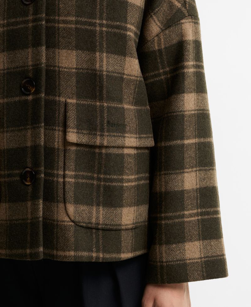 Women's Myla Check Wool-Blend Lined Coat