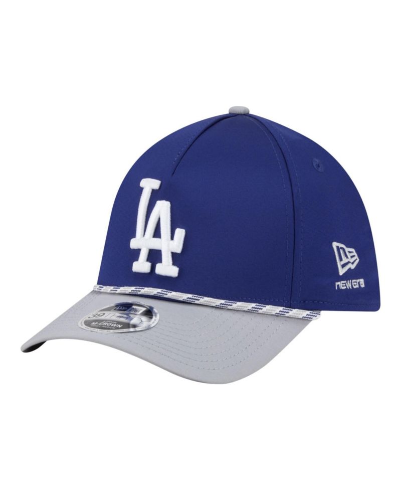 Men's Royal/Gray Los Angeles Dodgers Rope M-Crown A-Frame 39THIRTY Flex Hat