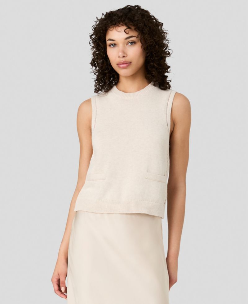 Women's Mozart Crewneck Sleeveless Knit Top