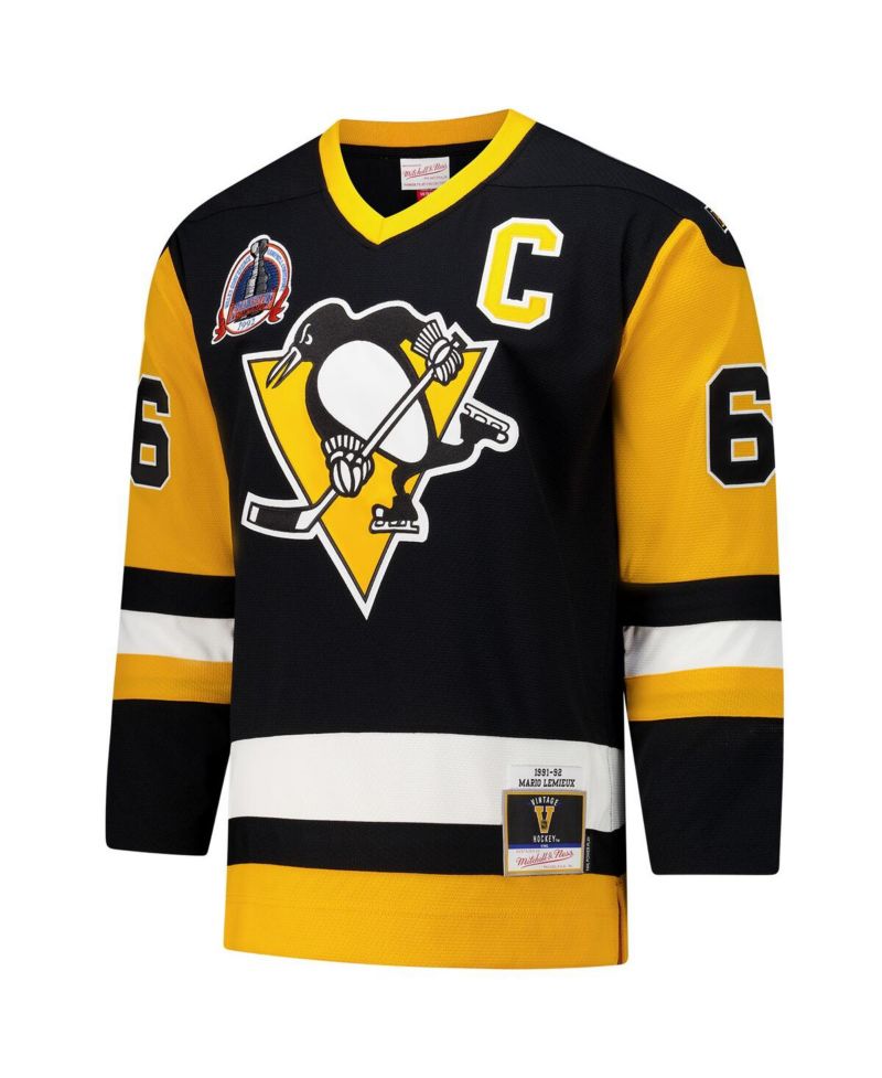 Men's Mario Lemieux Black Pittsburgh Penguins 1991-92 Power Play Jersey