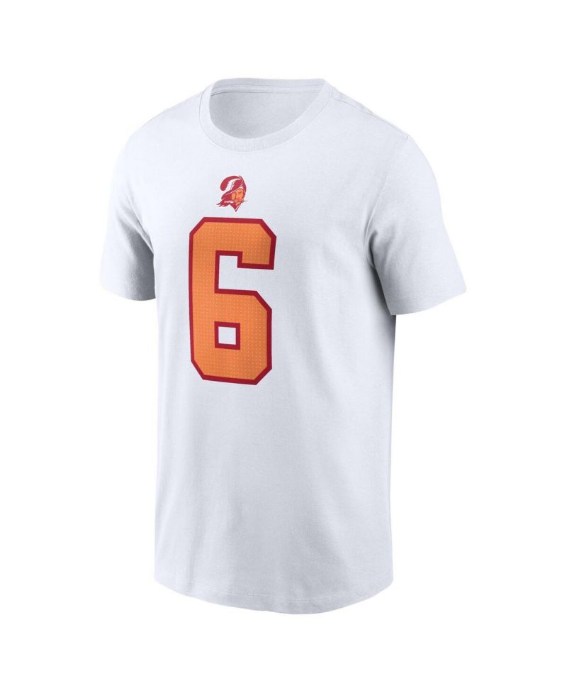 Men's Baker Mayfield White '76 Tampa Bay Buccaneers 50th Season Name & Number T-Shirt