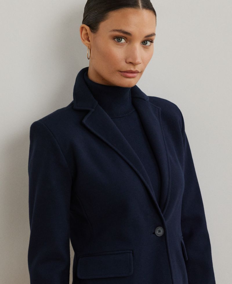 Petite Cotton-Blend Sweater Blazer