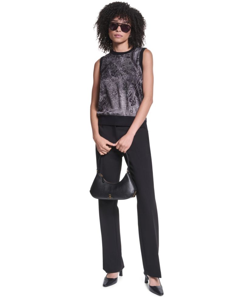 Women's Sleeveless Crewneck Sweater