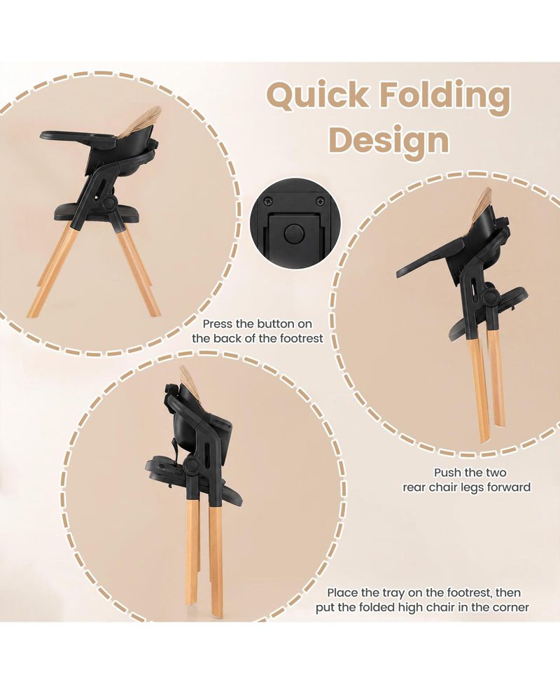 Convertible-Foldable High Chair