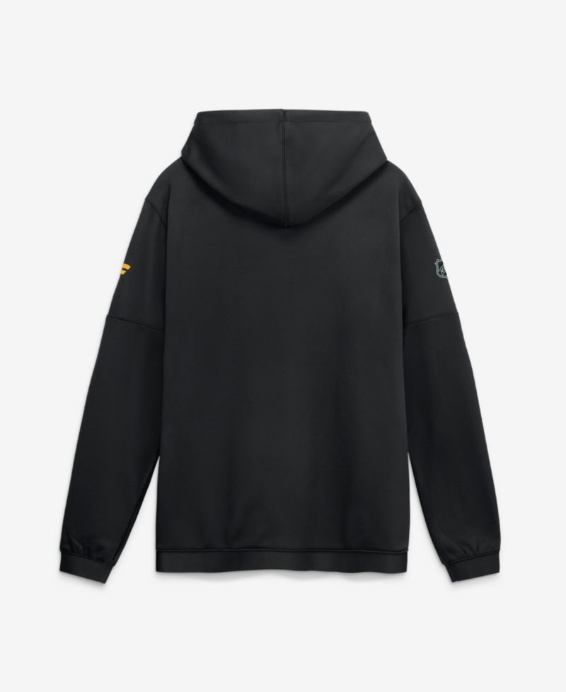 Men's Black Boston Bruins Authentic Pro Rink Fleece Pullover Hoodie