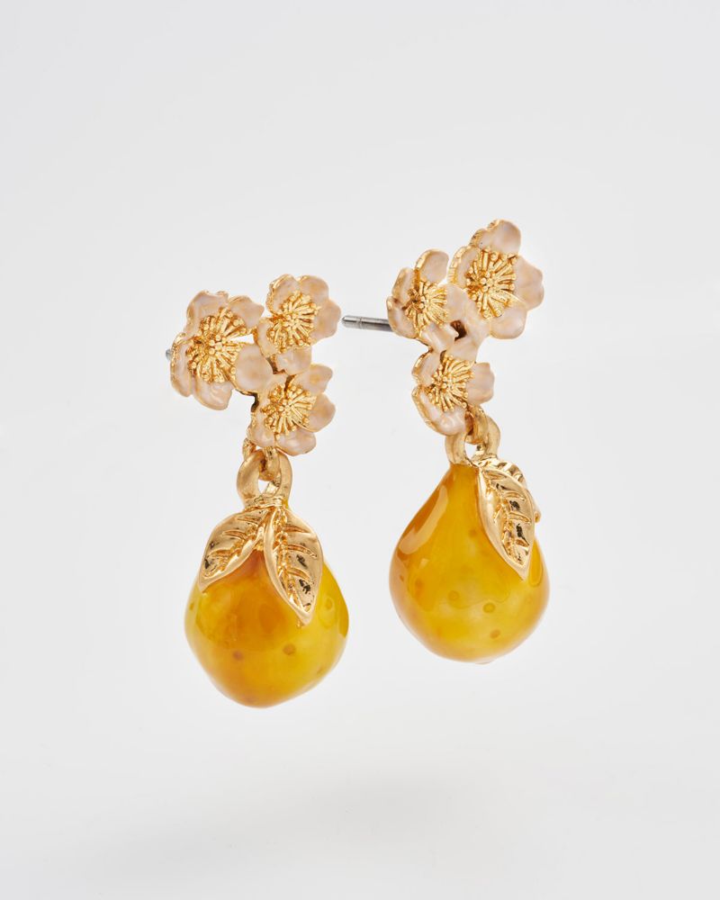 Golden Pear Drop Gold Earrings