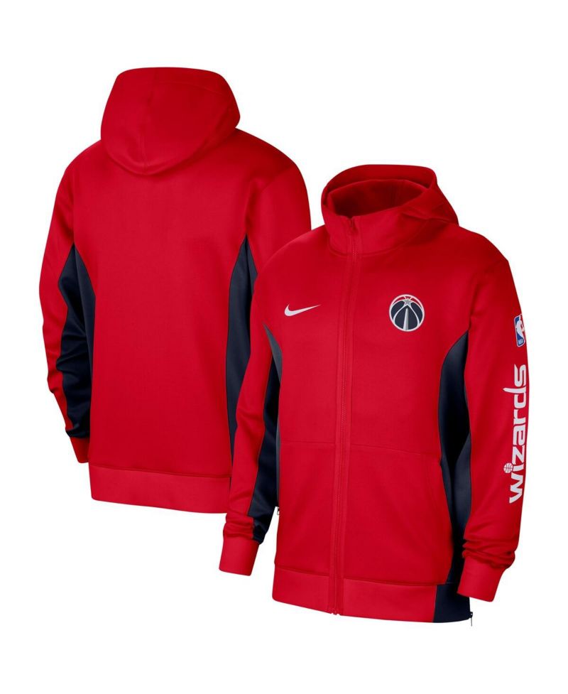 Men's Red Washington Wizards 2023/24 Authentic Showtime Full-Zip Hoodie