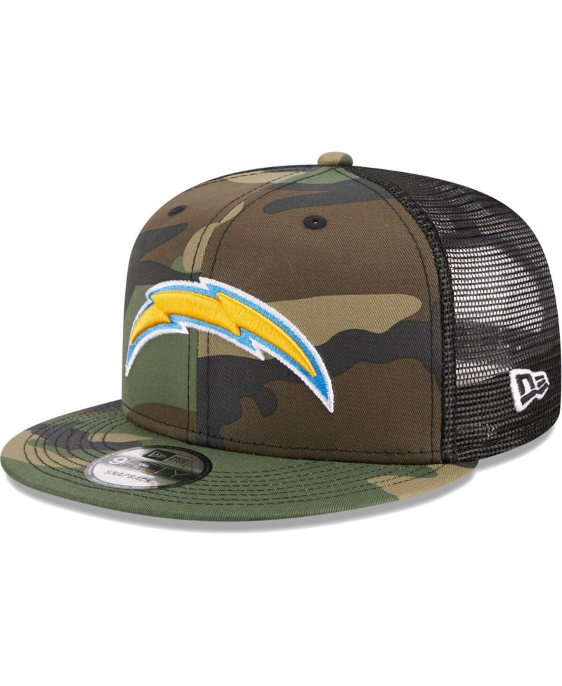 Men's Camo Los Angeles Chargers Main Trucker 9FIFTY Snapback Hat