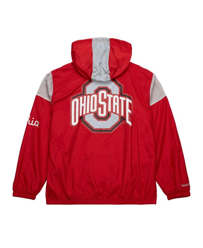 Men's Scarlet Ohio State Buckeyes Team 3.0 Anorak Half-Zip Hoodie