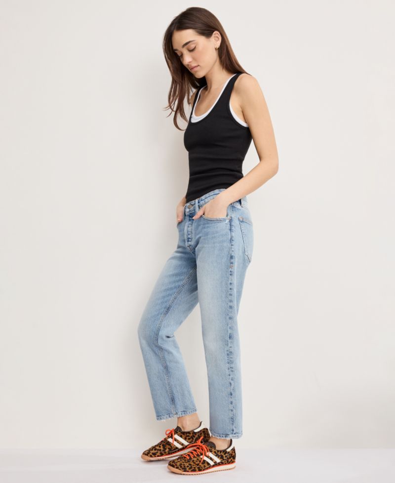 Women's VIntage Straight Ankle Jeans